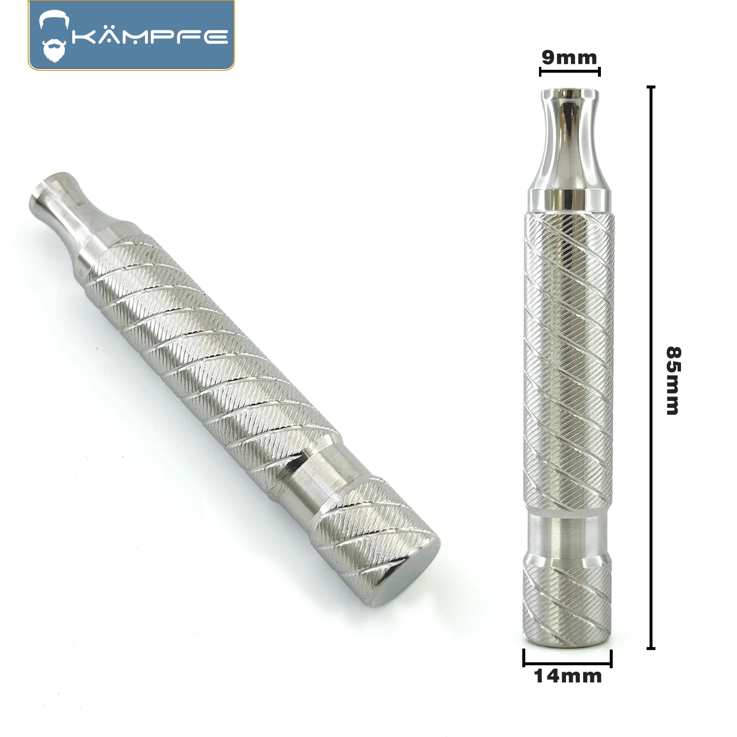 

KAMPFE Men's Titanium Safety Shaver Solid Alloy Stainless Steel Razor Handle