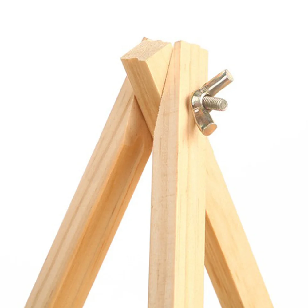 Small Easel for Picture Monitor Stand Photo Frame Wooden Tabletop Display Tripod Stands