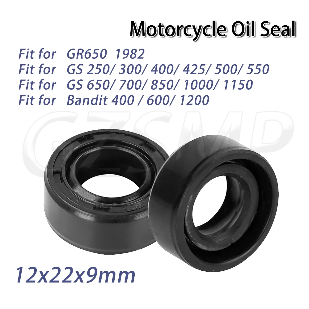 

Fit For SUZUKI Bandit GSF 400 600 1200 GR650 GS250 GS500 GS750 GS1000 2/4/10pcs 12x22x9mm Gear Shift Shaft Oil Seal