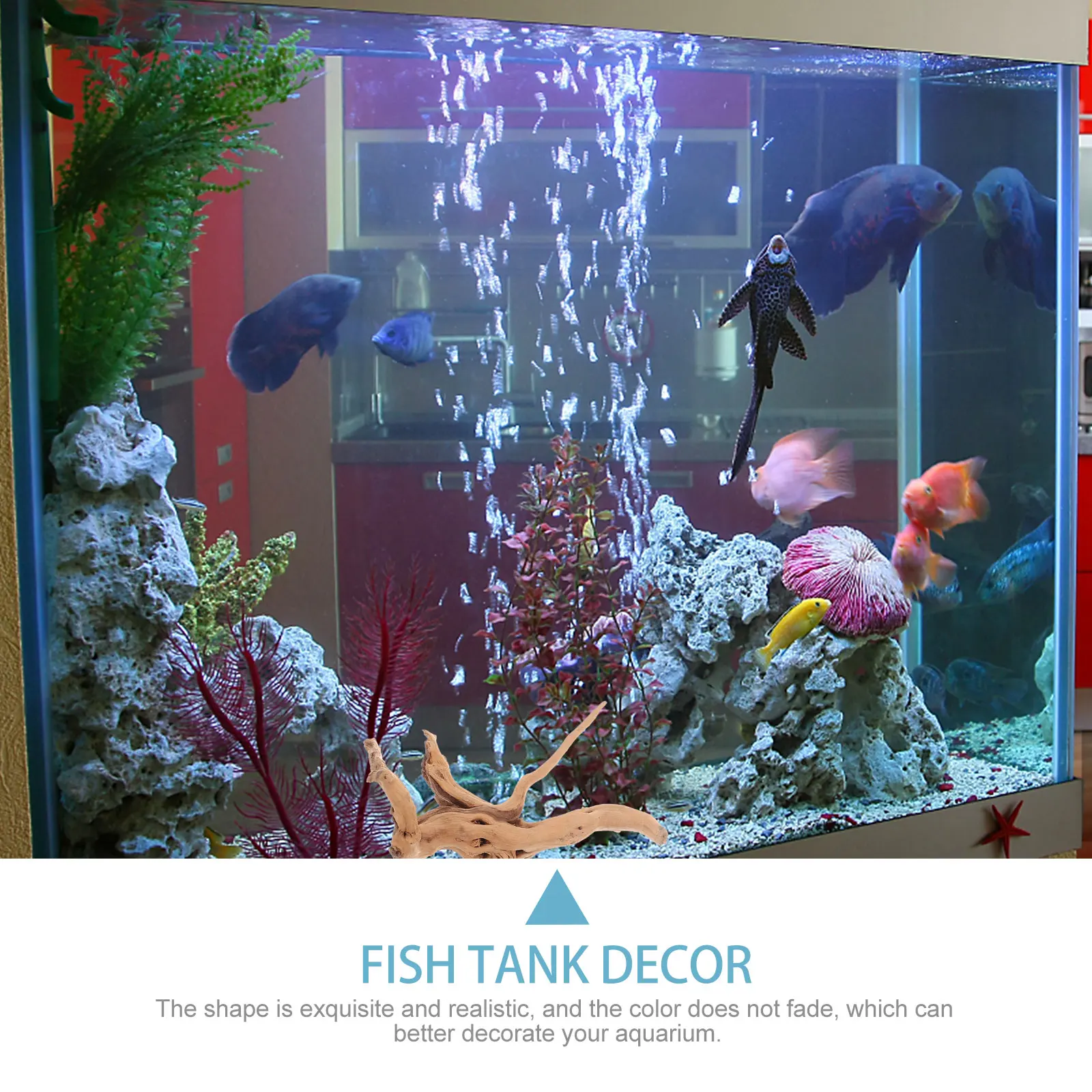 

3pcs Aquarium Driftwood Decorations Natural Fish Tank Decor Lifelike Plant Stump Ornament Underwater Crafts For Aquarium Pond