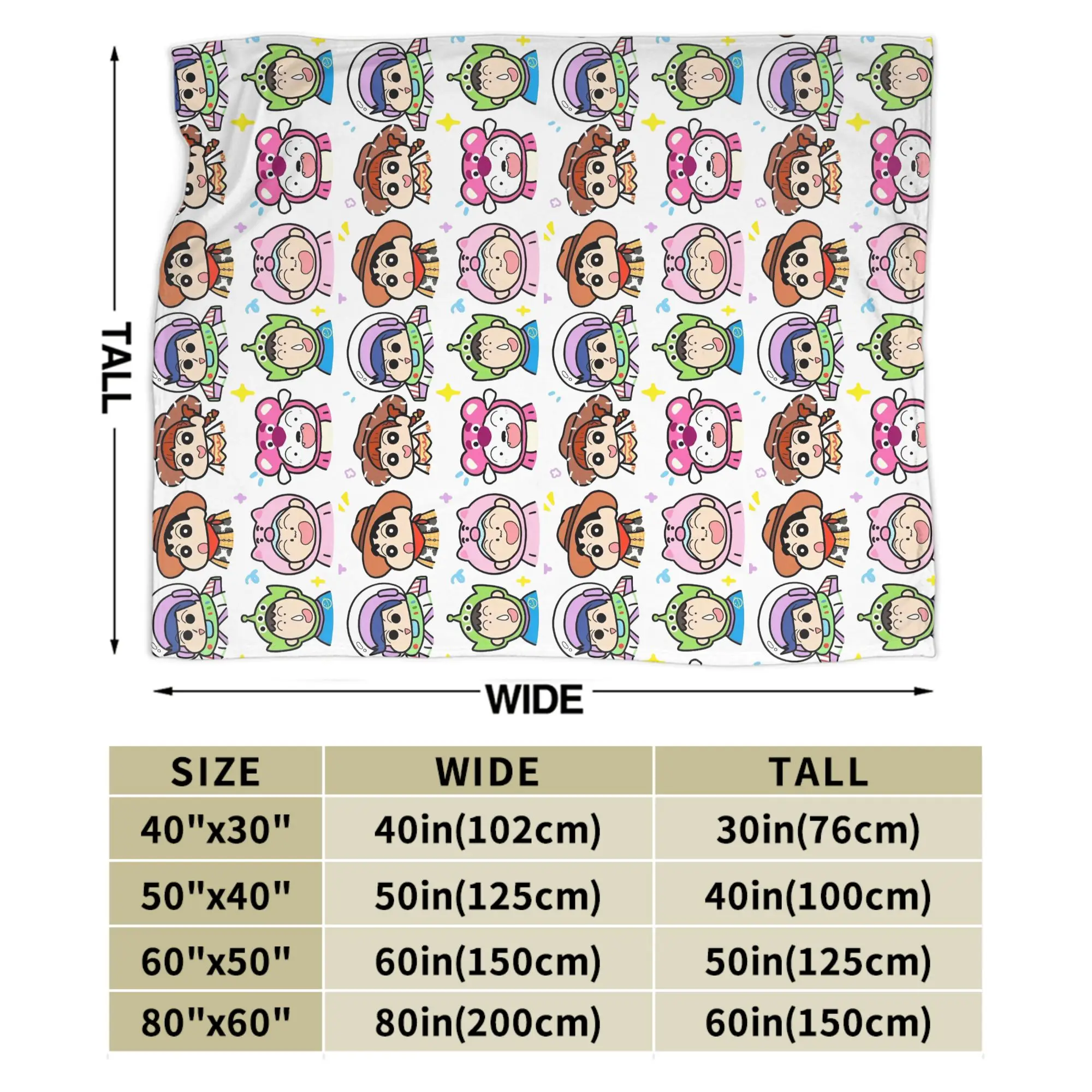 تلوين شين تشان تشيبي بطانية Bochan Nini Tooru Satou الفانيلا رهيبة تنفس رمي البطانيات للمنزل طوال الموسم
