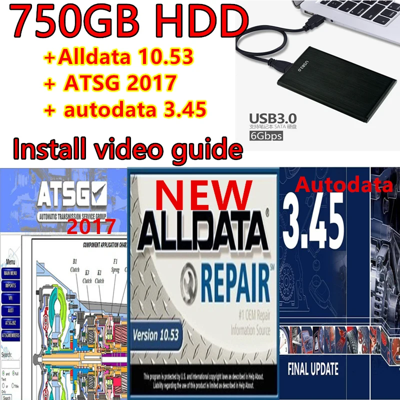 2024 Gorąco!Alldata 10.53 Oprogramowanie naprawcze Wszystkie dane Automotive Tech Najnowsze oprogramowanie offline autodata 3.45 atsg 2017,