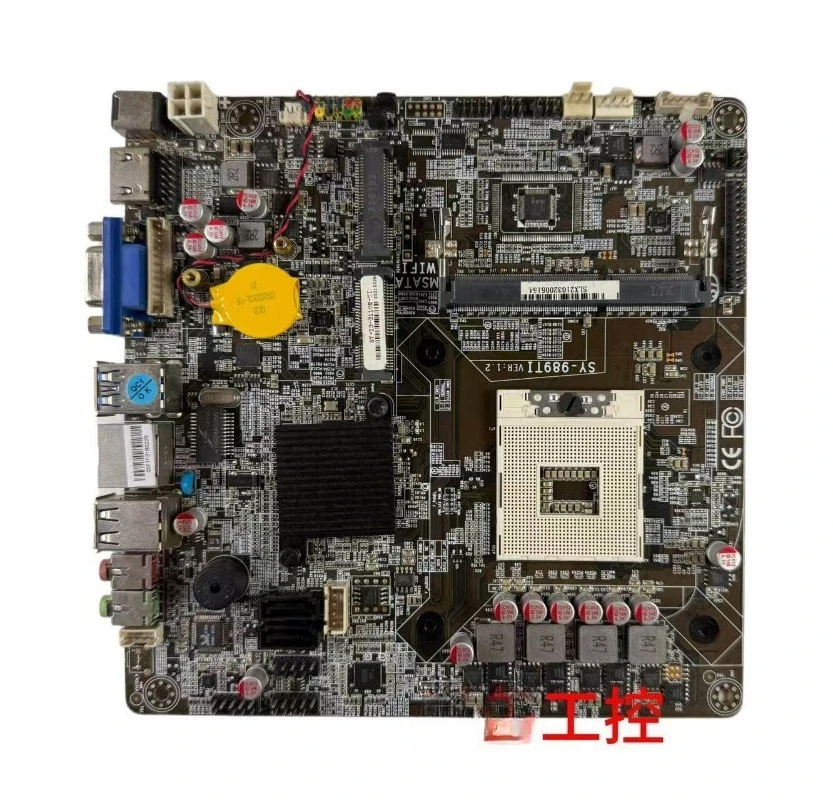 Industrial Board SY-989TI VER1.2 HM65 2-3 Generation, All-in-one Main Board DDR3 Memory, Second-hand Disassembly Main Board