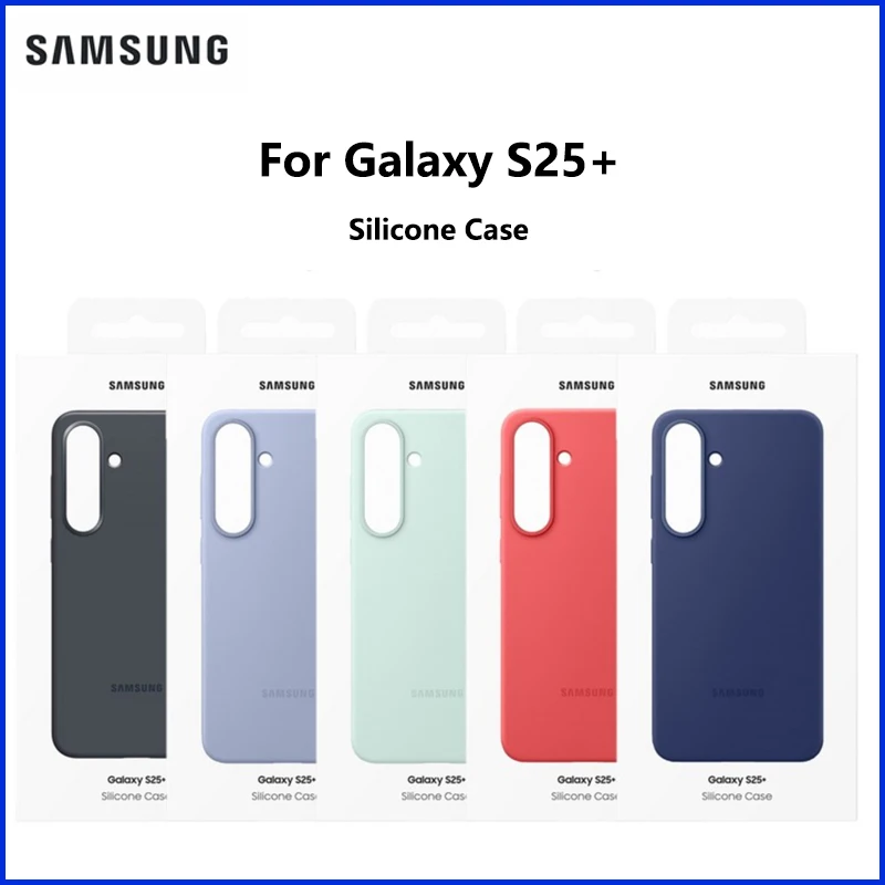 Original Genuine Samsung Galaxy S25+ Silicone Case s25 plus Protective CoverColor Variety Smooth Grip Durable Design EF-PS936