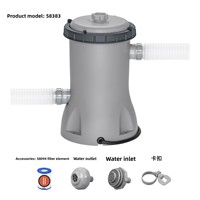 58386 330 Filter Pump/530 Gallon European Filter/Cartridge for Swimming Pool