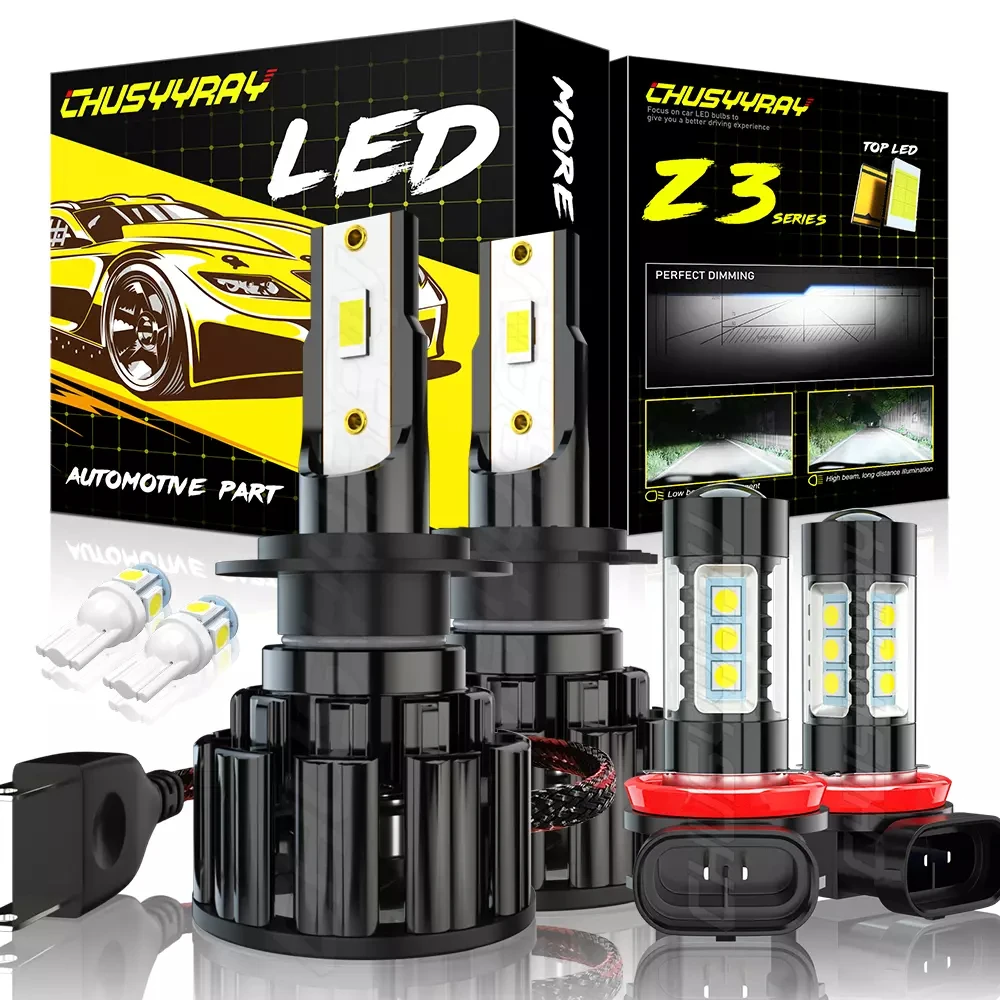 

H7 H11 Canbus светодиодная фара + противотуманная лампа комбинированная с 2 лампами T10 1:1 такой же размер 6000K 100000LM для BMW 1 серии E87 2003-2012