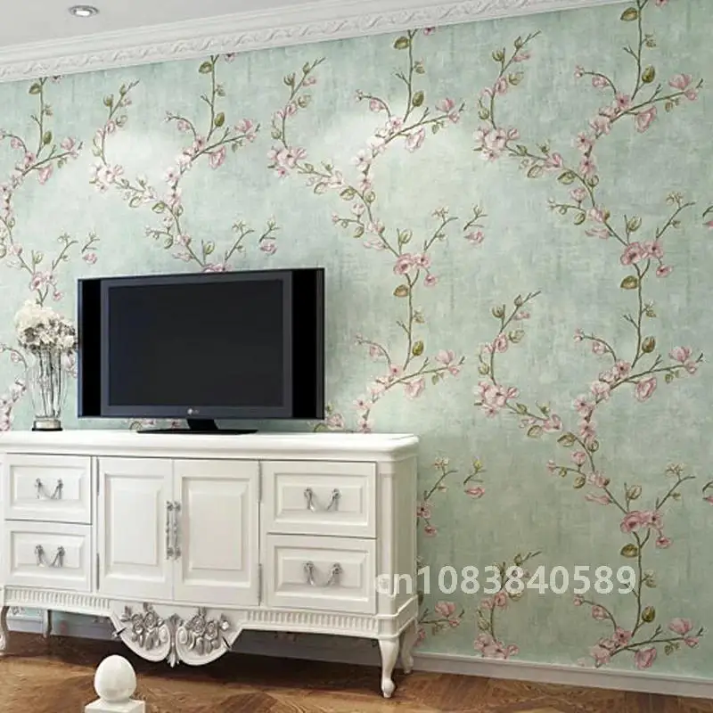 Home Improvement Wall Painting Wallpaper Contact Paper Bedroom Living Room 3D Floral Wall Papers home decor papel de parede