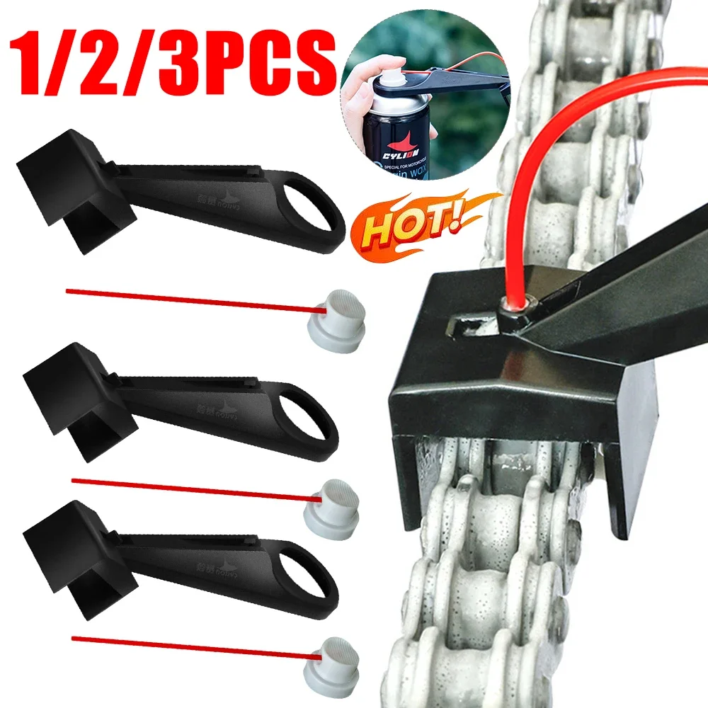 

Motorcycle Chain Lube Applicator Mess-Free Chain Wax Chain Cleaner Attachment Motorcycle Chain Oiler Spray Gear for Motorcycle