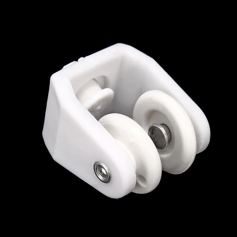 10pcs Curtain Runner Pulley Metal Screws Side Mounting Bracket Fixed Top Clamping Rail End Cap Sealing Track Rail Accessories A3