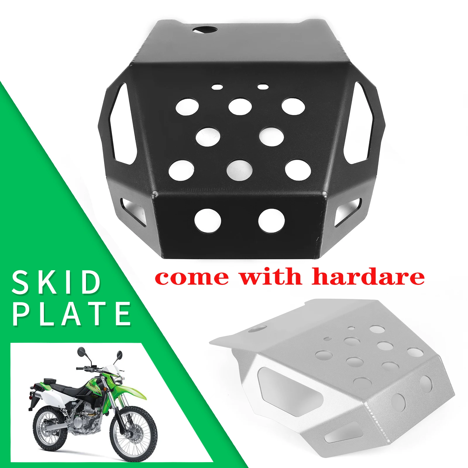 Motorcycle Engine Base Chassis Guard Cover Skid Plate Belly Pan Protector For KAWASAKI KLX250 KLX 250 KLX300 KLX 300 2009-2023