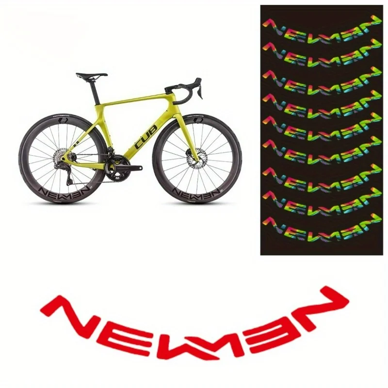 1SET Cool NEWMEN Inspired Rim Stickers for Cars Motorcycles Waterproof Vinyl Decals to Personalize Vehicle Wheels