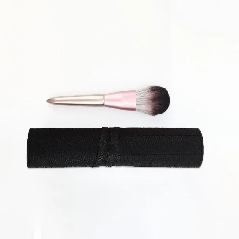 Leather Makeup Brush Cosmetic Storage Bag Travel Essentials Organizer Waterproof Portable Small Make Up Bag for Woman