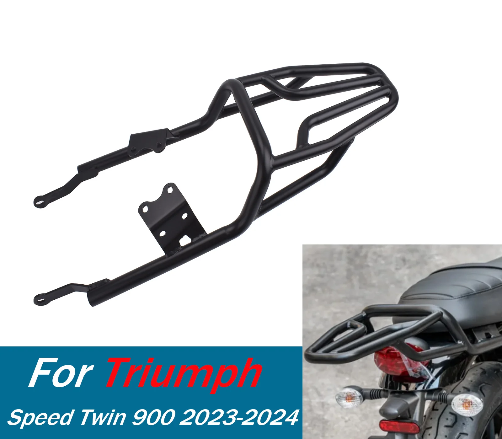 

Street Twin 900 2016-2023 задняя полка для чемодана, багажника, опорная полка для Triumph Speed Twin 900, аксессуары для мотоциклов