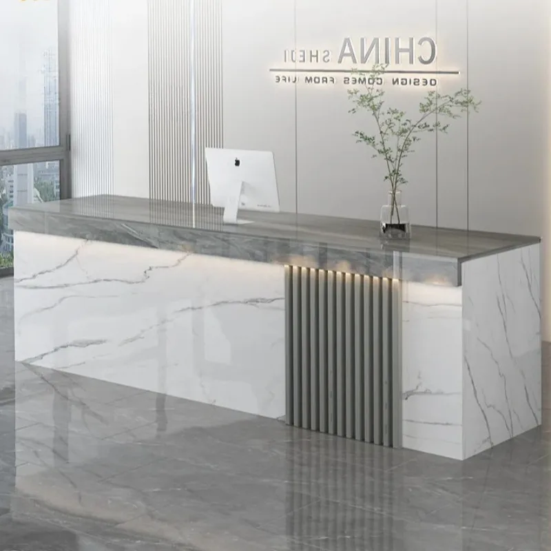 

Simple Decorations Hair Salon Cashier Desk Display Recepcion Desk Modern Beauty Reception Desk Counter Salon Furniture