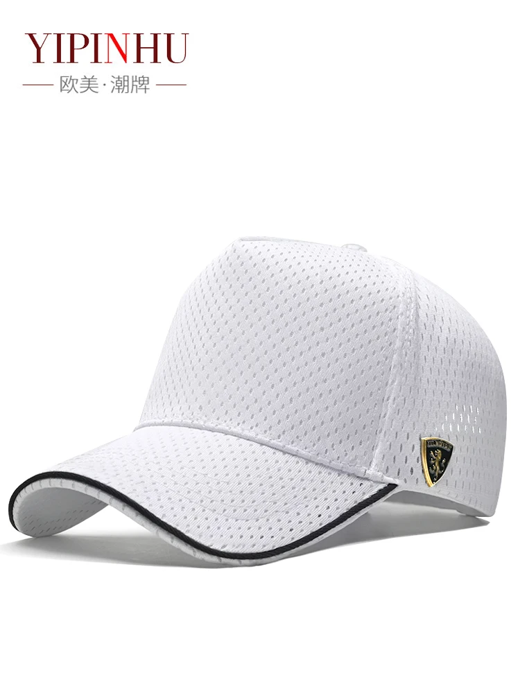 

New height hat for men's summer sun shading and protection big head circumference baseball cap with mesh breathable cap