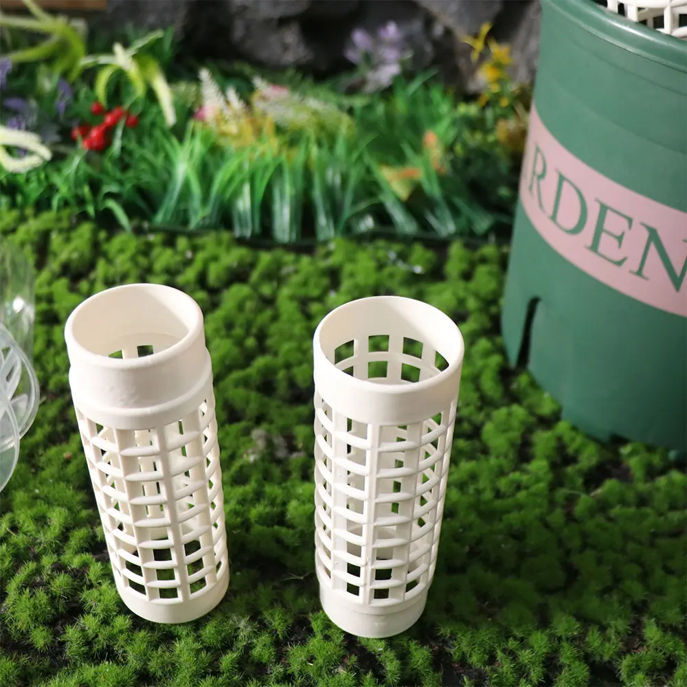 6PCS Easy Assembly Plastic Moss Pole Interlocking Fixed Bracket Plants Growth Stand Sturdy Vine Fixed Support Frame Balcony Use