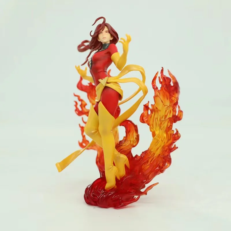 Marvel Anime X-Men Dark Phoenix beautiful girl scene box-packed Immovable statue Hobby Collectible Model Toy decoration gifts