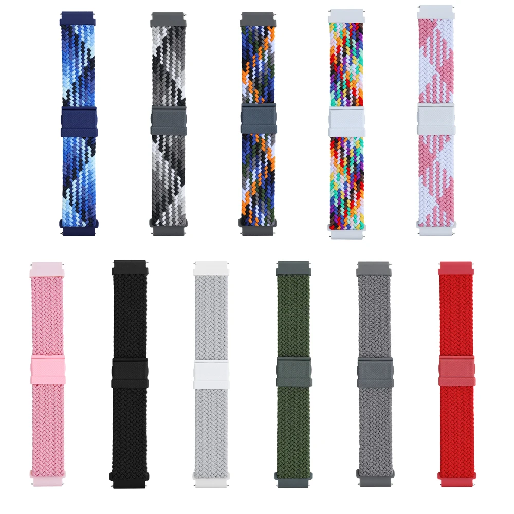 20 22mm alça de relógio de náilon para huawei assistir gt3 pro 43 46mm/gt 2 3 42 46mm pulseira acessórios honra magia 2 42 46mm pulseira