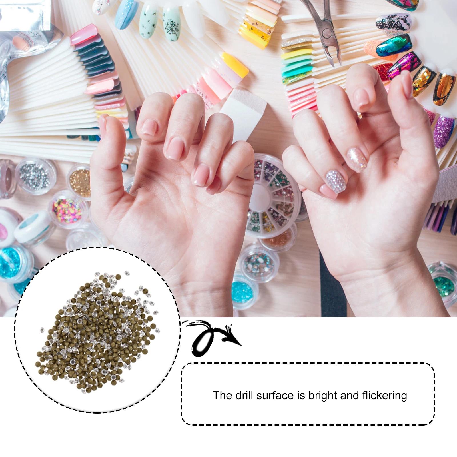 

Pointed Bottom CZ Rhinestones High Quality Nail Art Items Reliable DIY Phone Case Charms Craft Supplies