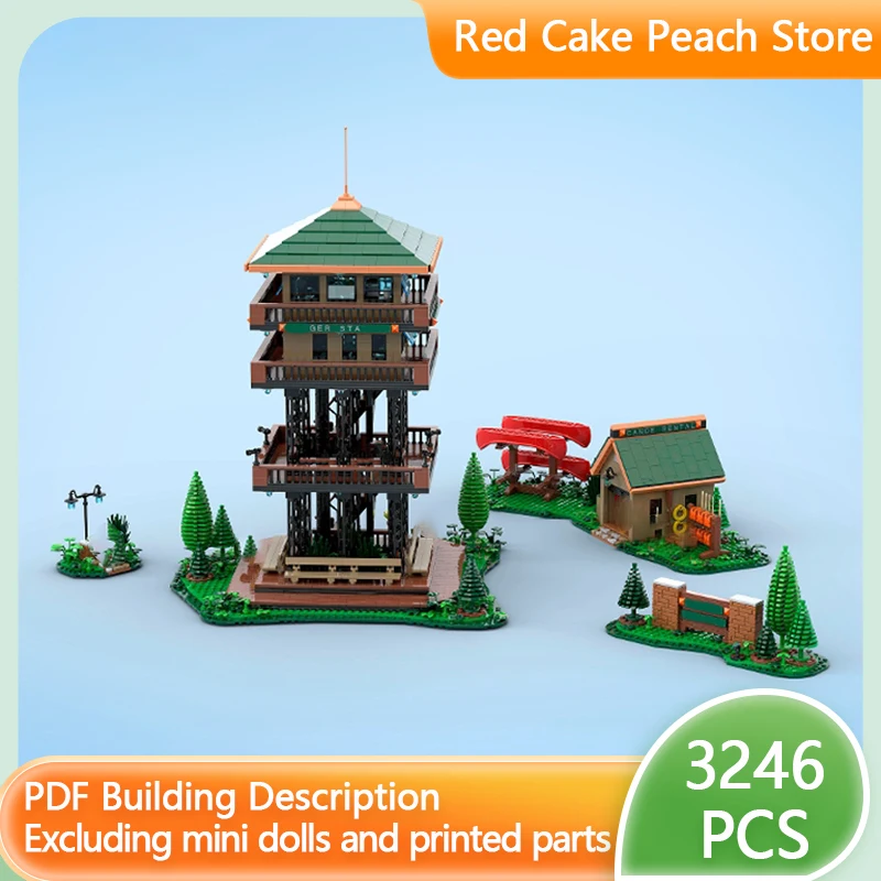 

City Street View Model MOC Building Bricks Ranger Workstation Modular Technology Gifts Holiday Assemble Children Toys Suit