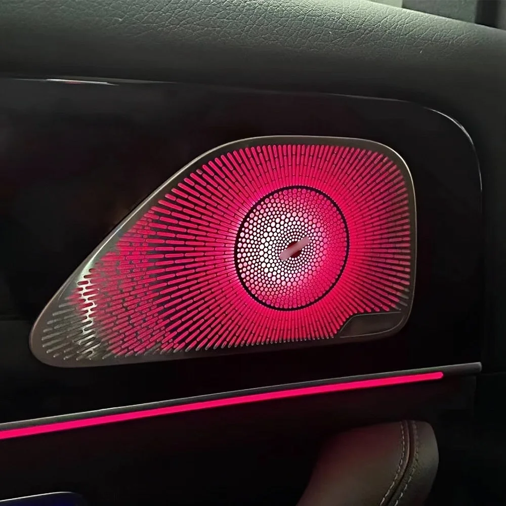 64 Colour LED Decorative Light Retrofit For Mercedes Benz W167 GLE GLS 2020-2026 Air Vents Speaker Cover Ambient Light Upgrade