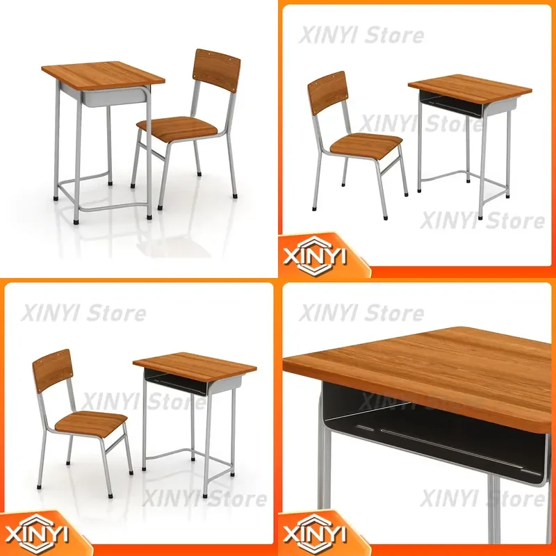 High Quality Modern Cheap High School Wooden School Student Desk And Chair Set for Students for Classroom for Study for