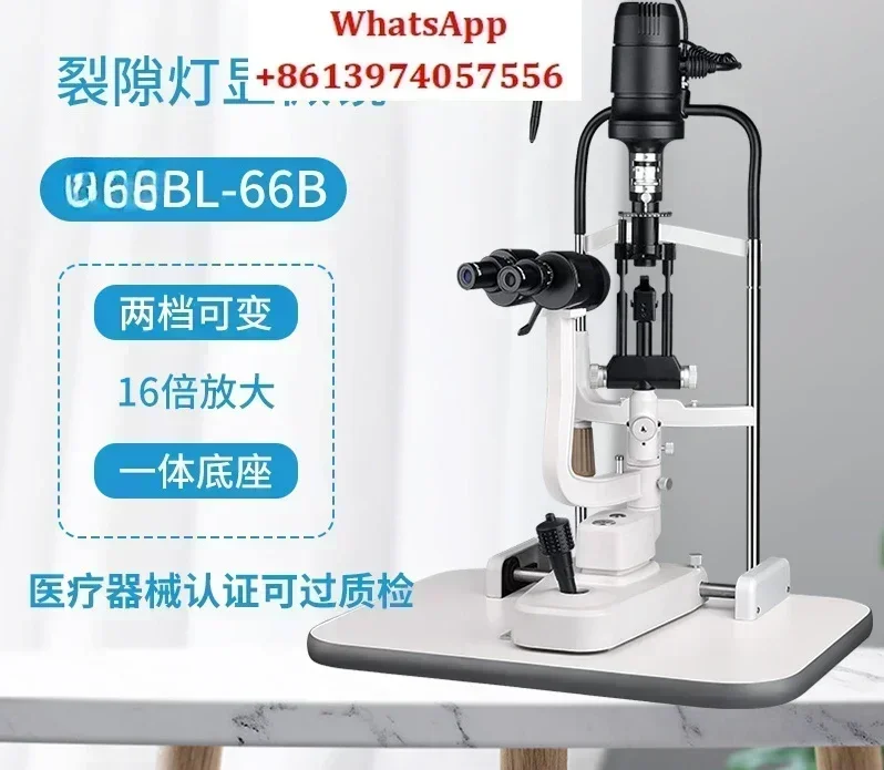 BL-66B Slit Lamp Microscope Eye Hospital Eye Examination 16x Light Source Microscope on Eyepiece