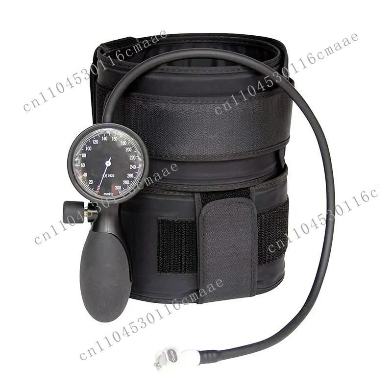 Air pump controls limited viewership of BFR Training arm straps and leg straps Adjustable physiological pressure straps