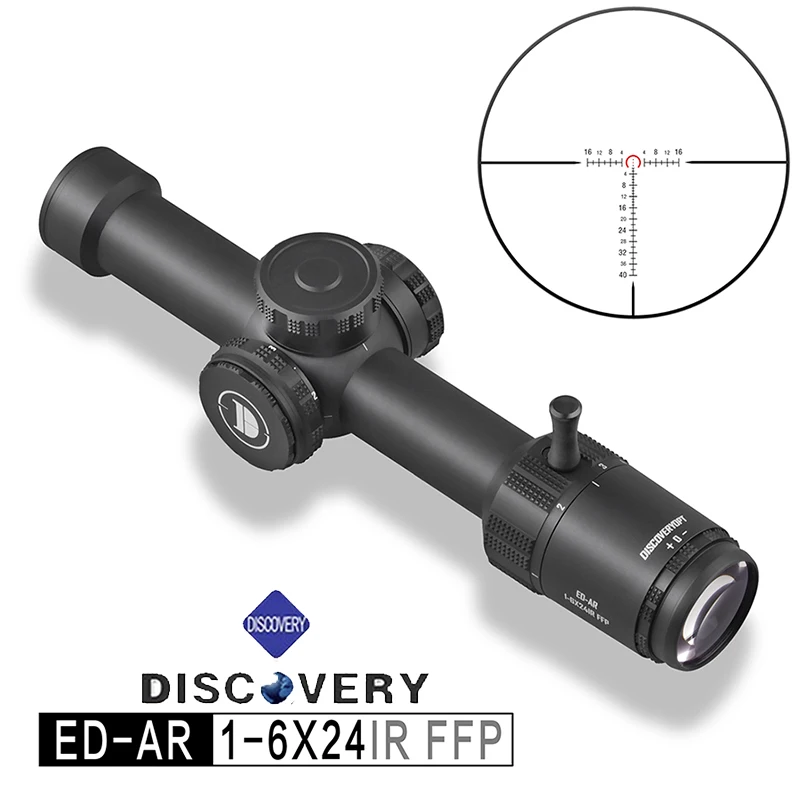 

Discoverer ED-AR 1-6X24IR-ED-AR 1-8X24SFIR lightweight front-mounted hunting telescope with horseshoe digital differentiation