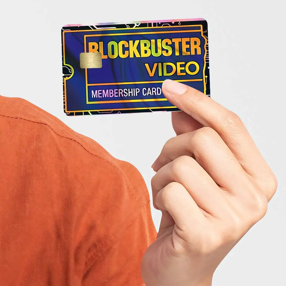 Blockbuster Video Credit Card Skin Stickers for Bank Card Bus Metro Card Sticker Waterproof