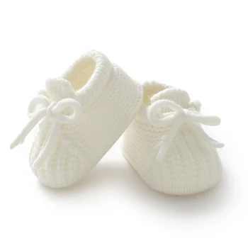 Chaussures pour bébés filles, tricot à la main, chaussettes ...