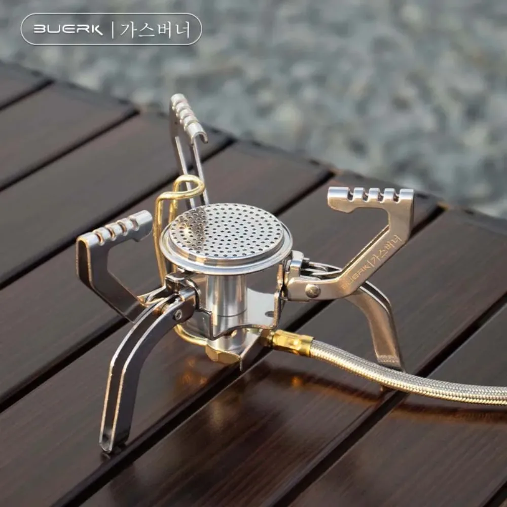 

3800W Large Power Stainless Steel Lightweight Portable Pocket Stove Windproof Cartridge Gas Stove for High Altitude Cold Areas