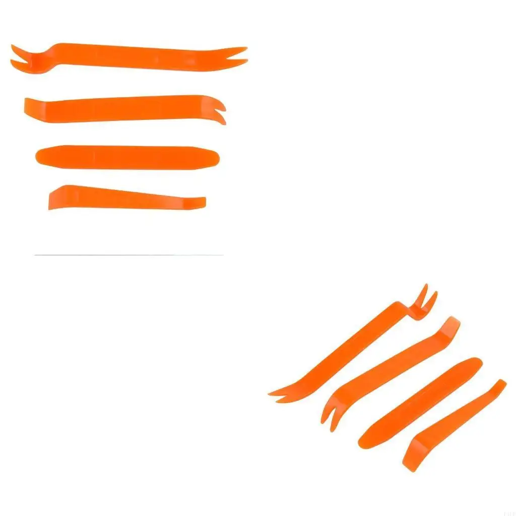 F1CF 4Pcs Car Door Trim Removal Pry Tool Vehicle Dismantling Device Mounting Handle Auto Parts Accessories