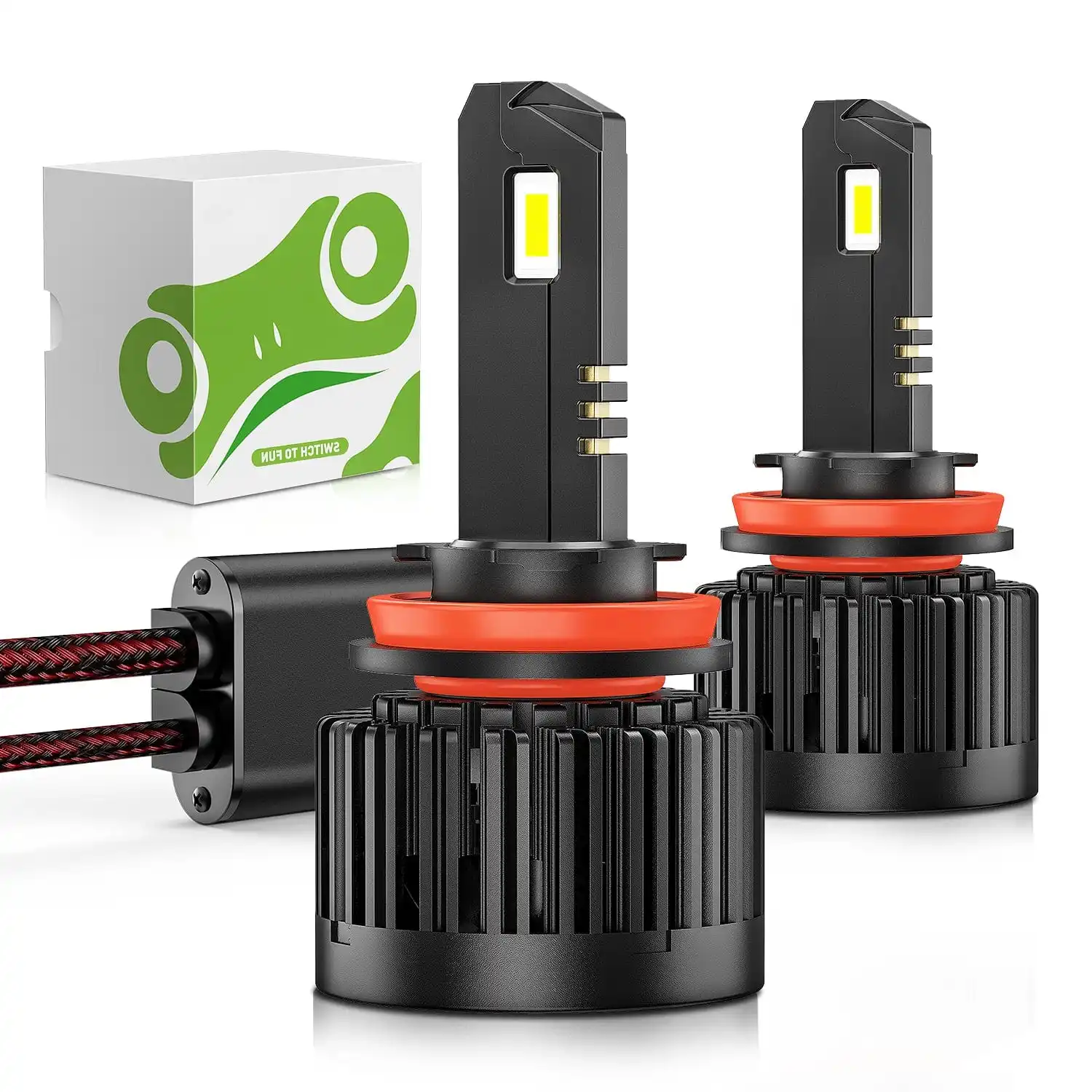 

Лампы для фар H11, серия E20, 50 Вт, 10000 лм, 6000K, IP67 | 2 лампочки