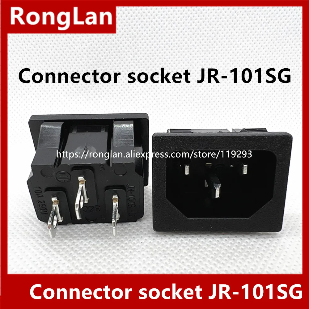 [SA]220V AC outlet AC outlet triangle card two -phase connector socket outlet panel JR-101SG--100pcs/lot