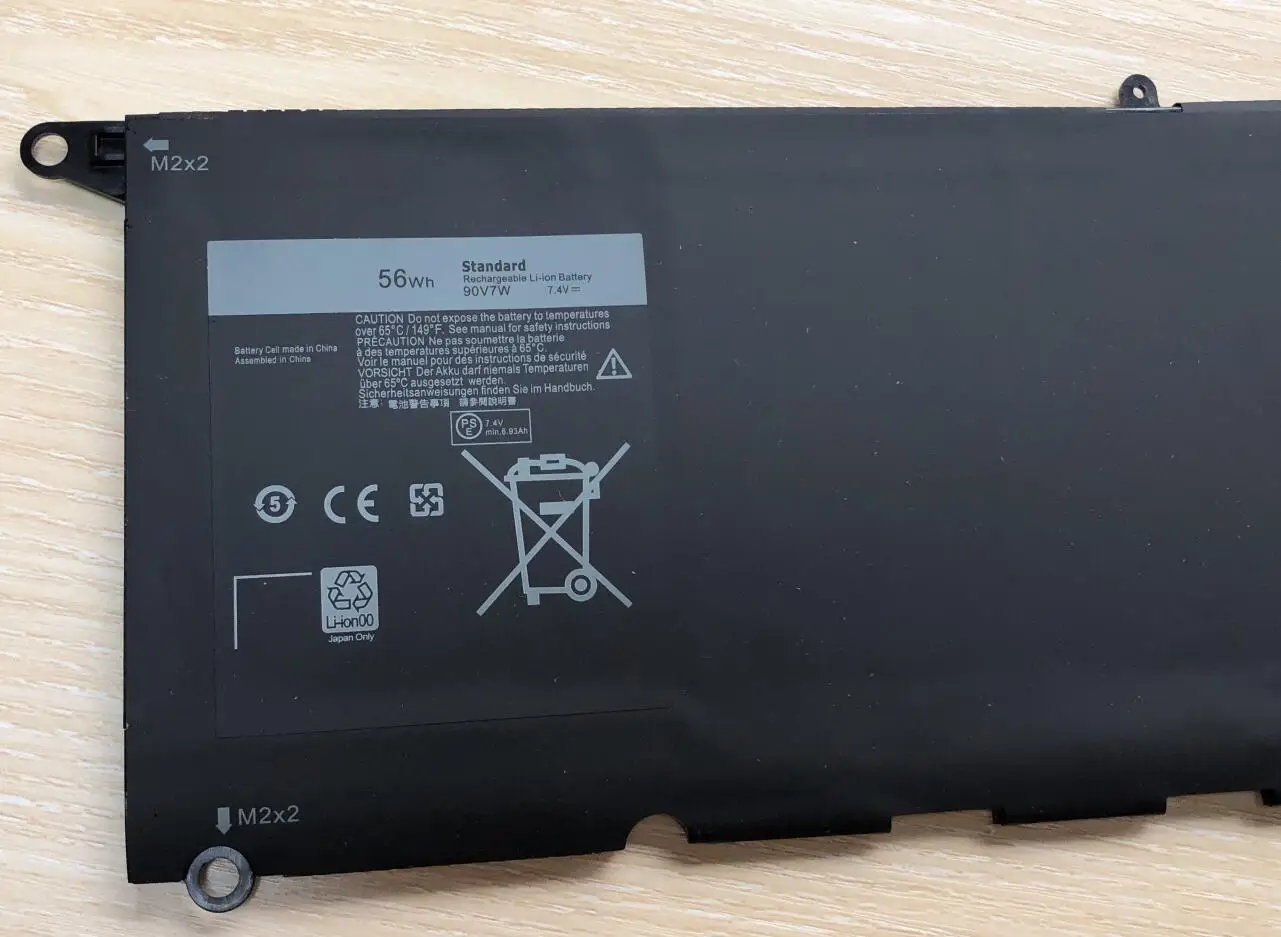 Imagem -02 - Bateria do Portátil para Dell 90v7w 56wh 090v7w Dell Xps 13 9343 Xps13 9350 13d-9343 P54g 0n7t6 5k9cp Rwt1r 0drrp 56wh