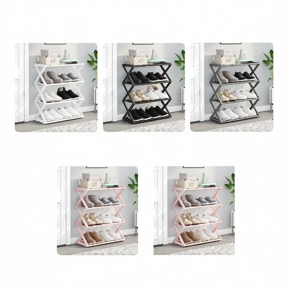 Modern Home Shoe Rack Organizer Multilayer Storage Shelf Standing Furniture For Sneakers Boots High Heels Collection