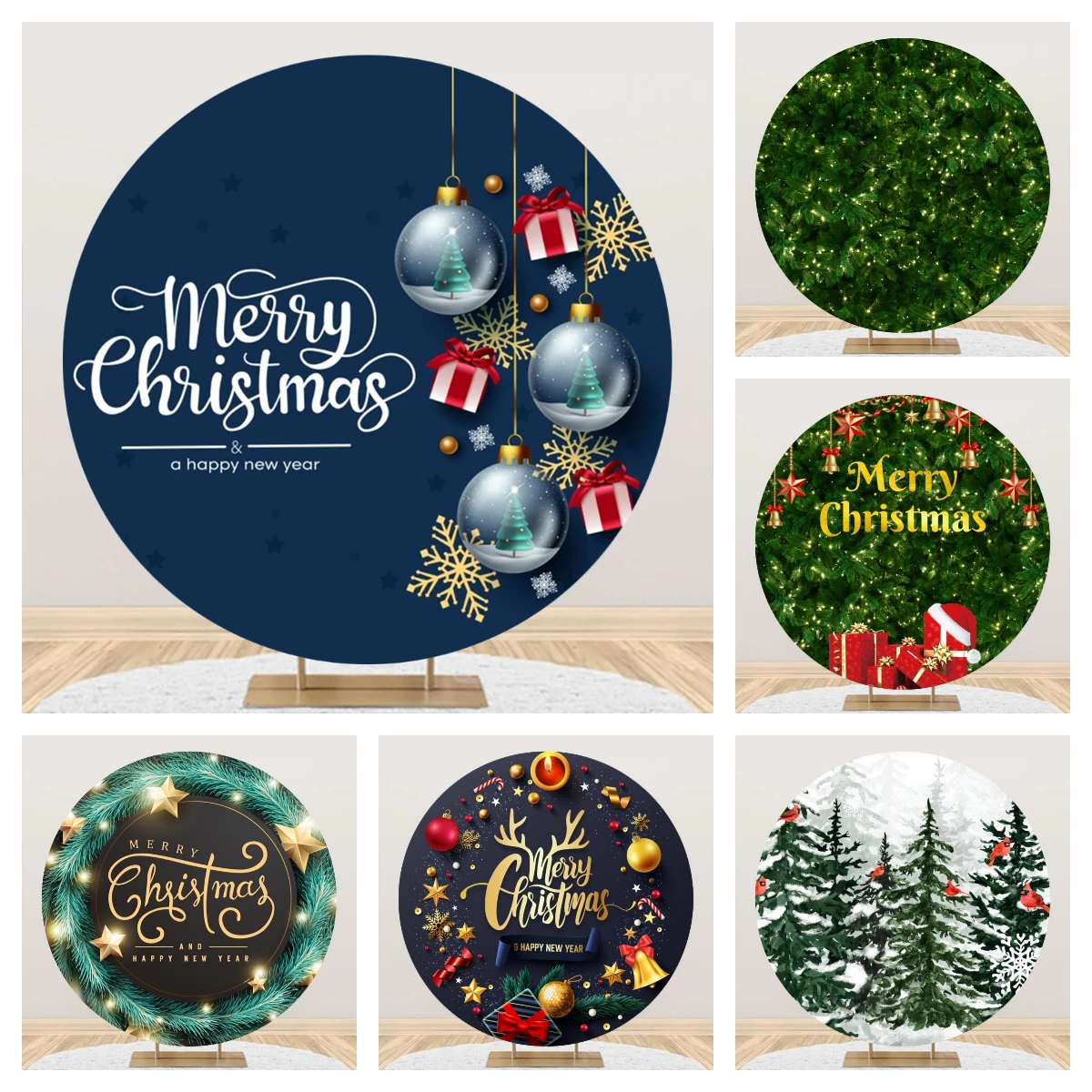 

Фон для фотосъемки с надписью "Merry Christmas"