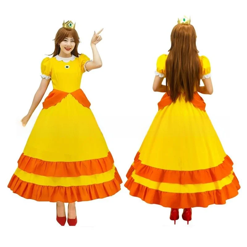 loween Daisy Princ Costume Skirt Adult Women's  Mary Casual Princ Dr for Mother Daughter Cosplay Clothing