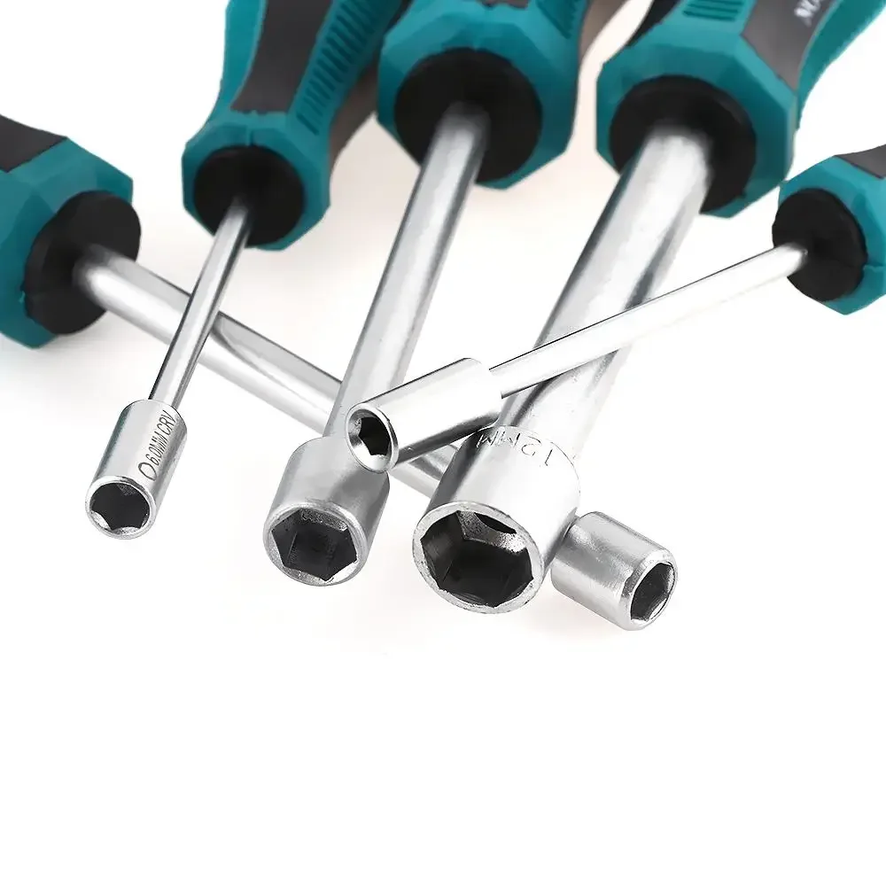 Alat Tangan Logam Pegangan Anti Selip Soket Obeng Kunci Pas Mur