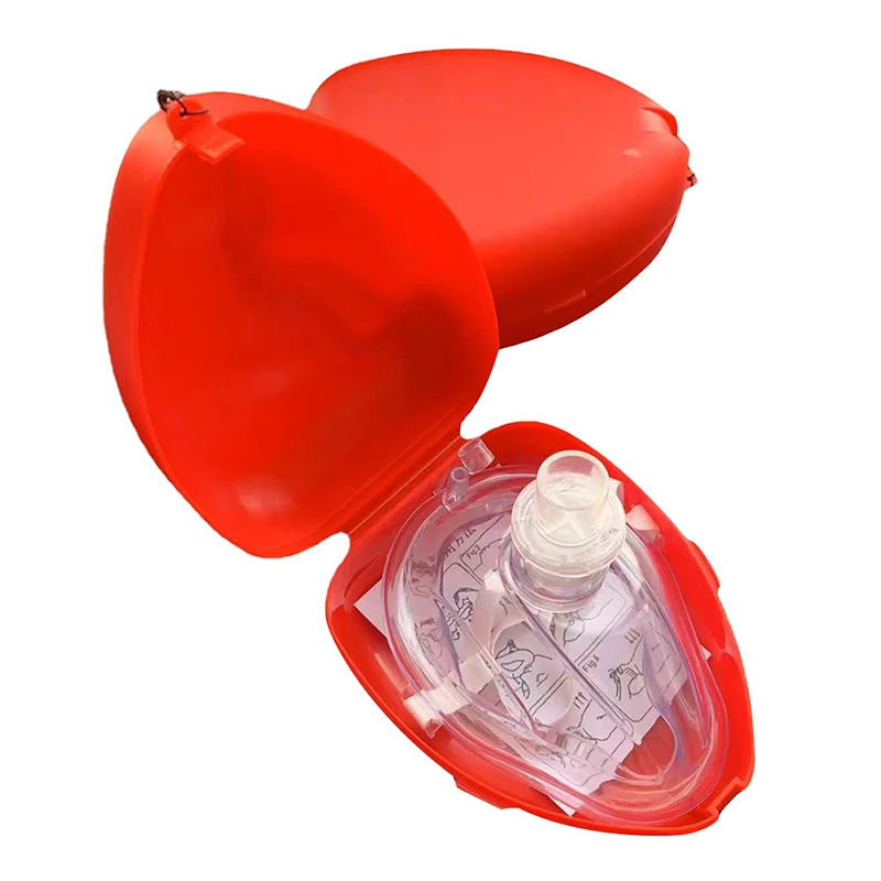 1Pc Artificial Respiration One-Way Breathing Valve Masks for First Aid CPR Training Breathing Protect Rescuers Mask Accessories