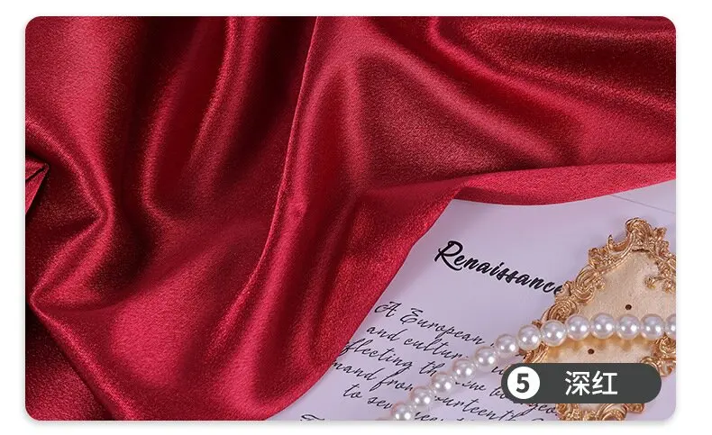 2025 Thickened crystal Satin Fabric cloth glitter satin dress women's dress stage dress material