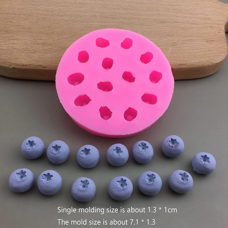 Fruit Candle Silicone Mold 3D Blueberry Raspberry Shaped Mould DIY Chocolate Baking Mold Cake Decorating Tool