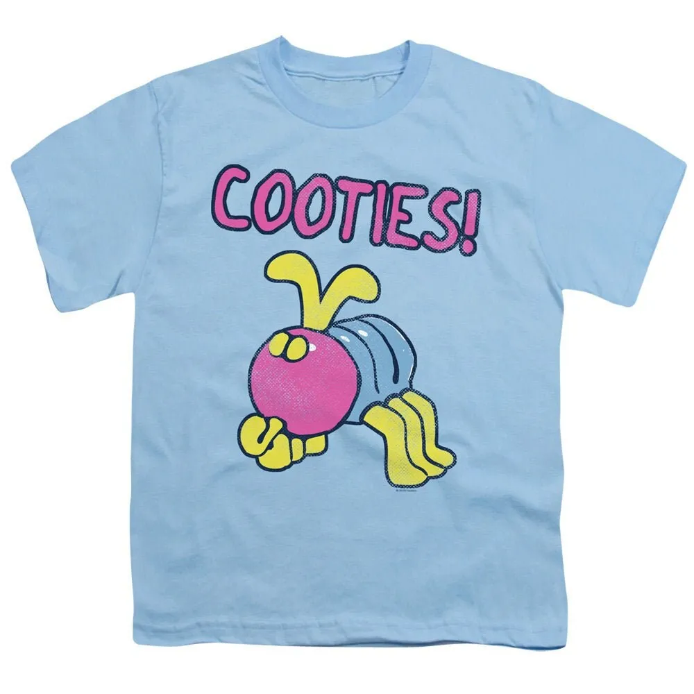 

Футболка Cootie, голубая, с надписью «Cooties»