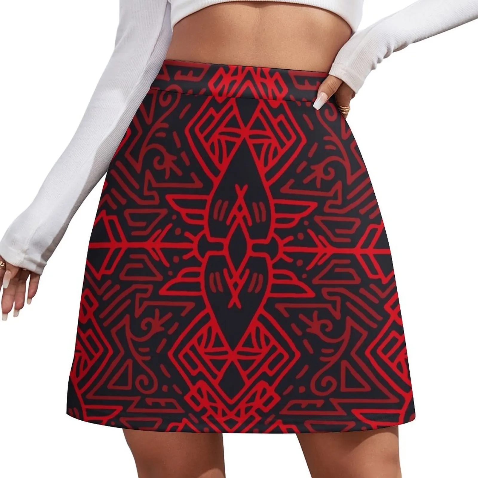 

Tribal Art Pattern 20 Mini Skirt summer outfits for women 2025 clothing women summer 2025 Women's skirt kawaii skirt Mini