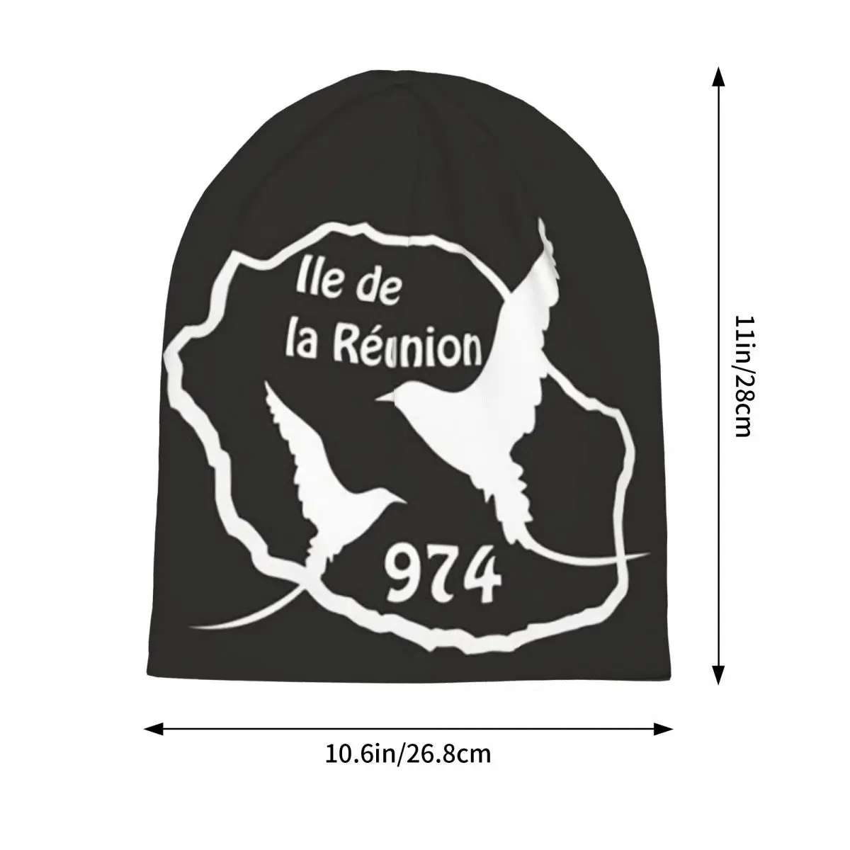 974 Reunion Island Signature 7 Maveli R Men Women Adult Beanies Caps Knitting Bonnet Hat Hip Hop Autumn Winter Skullies Hats