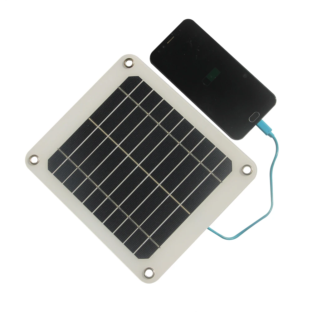 Caricatore solare esterno per zaino con caricatore solare portatile da 10 W per batteria da 3,7 V-5 V per telefono cellulare