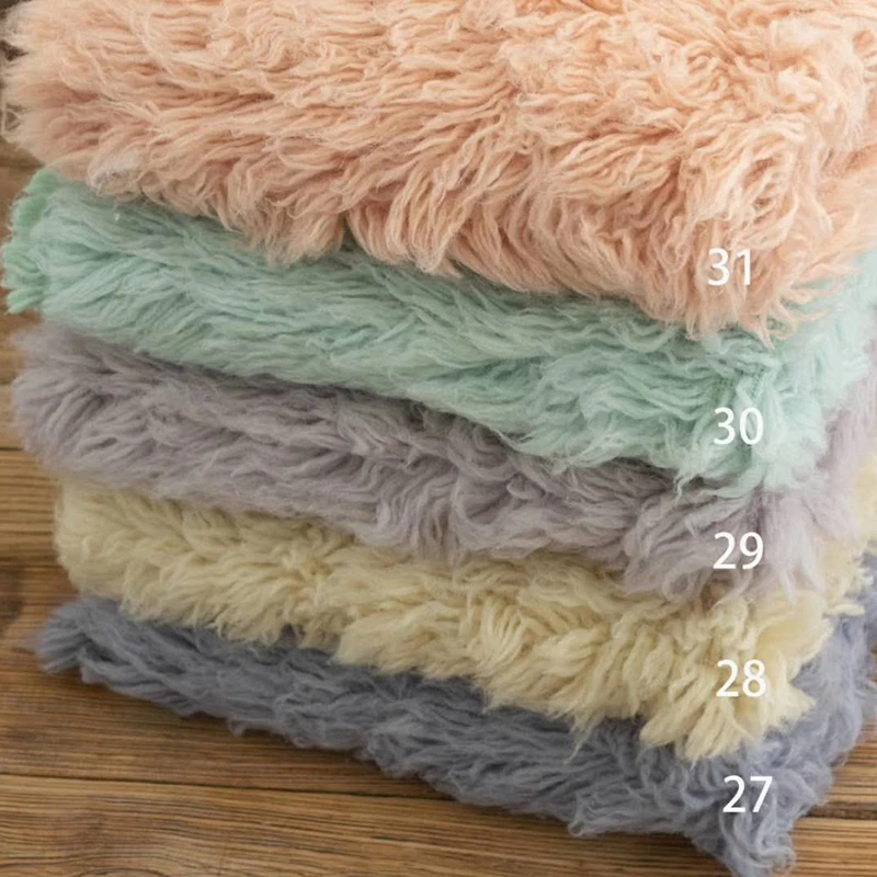 Newborn Photography Prop Big 120x150cm Flokati Blanket For Photo Luxury Wool Curly Flokati Rug Blanket Studio Shoot Accessories