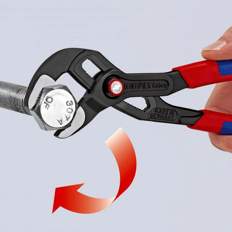 Imagem -02 - Alicates para Bomba de Água Knipex Cobra Quick Grupo Auto-lock sem Deslizamento Cromo Vanádio Aço Elétrico Ajustável 87 21 250 10