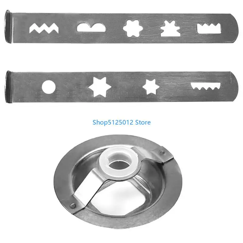 G8TC Practical Grinder Part Stainless Steel Nozzle Biscuit Accessories Metal Texture Suitable for Various Mixers Use